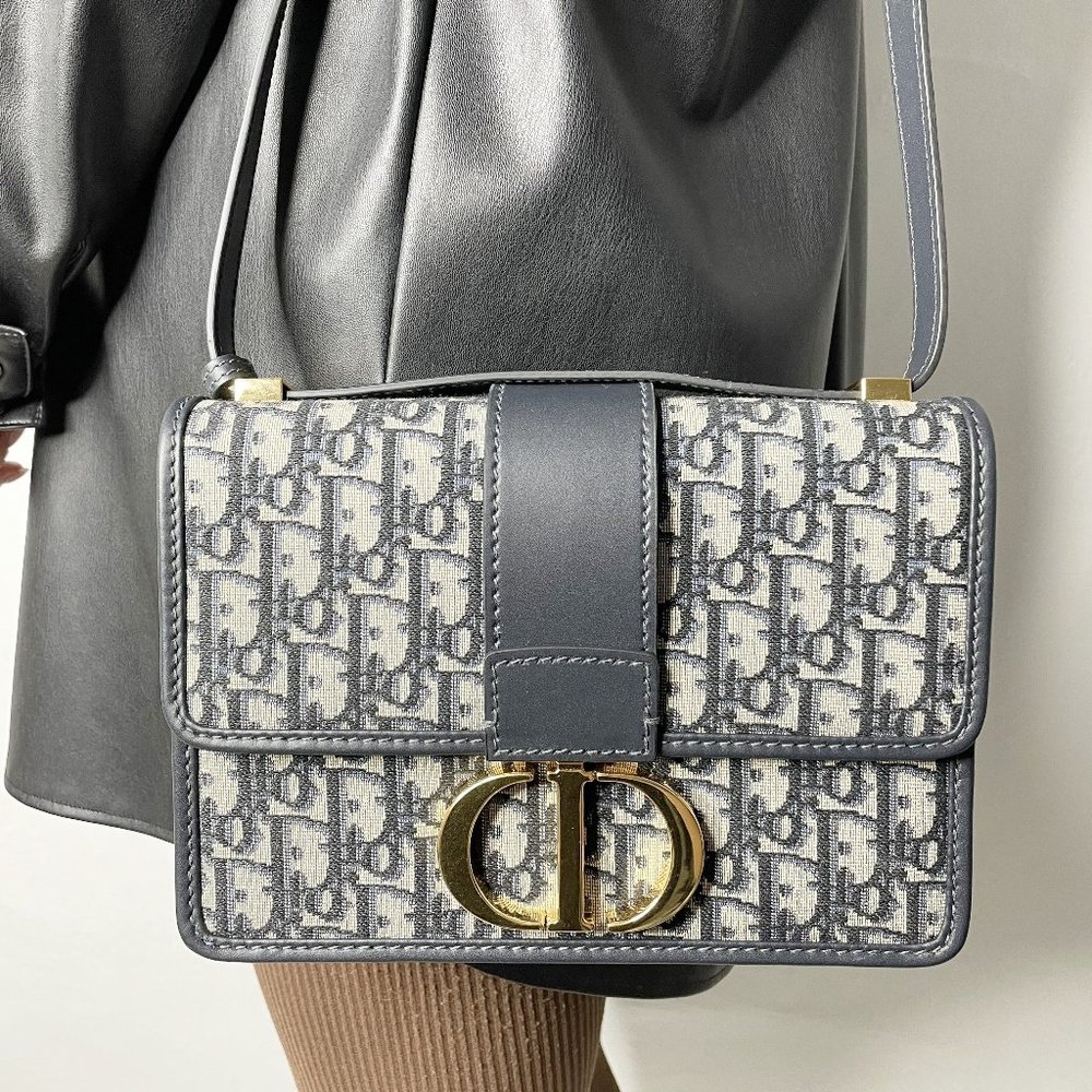Dior Monogram Montaigne Medium 30 Oblique Medium Jacquard Bag with CD Clasp